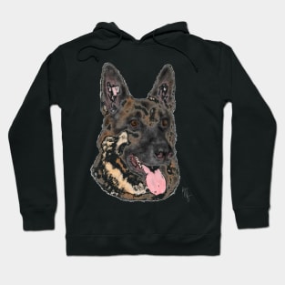 Smiling Loyal German Shepherd Hoodie